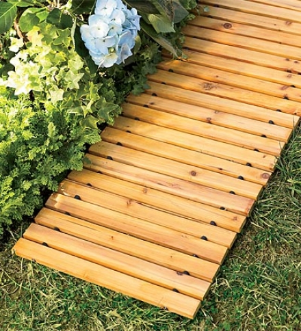 8' Weather-resistant Straight Cedar Patwhay