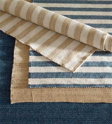 8' X 11' Reversible Wool Blended Rug