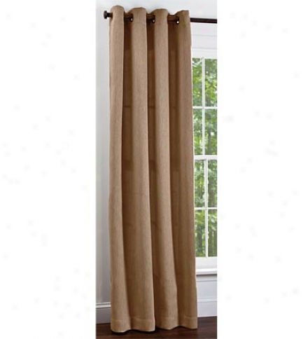 84"l Textured Polyester Grommet-top Curtains