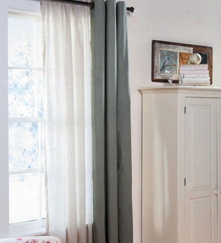 84"l Thermalogic&#153; Thermasheer&#153; Insulating Rod-pocket Semi-sheed Window Curtain Panels