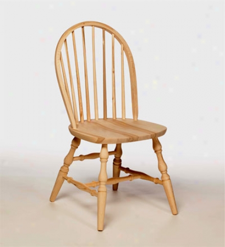 American-made Bowback Spindle Back Beech Wood Chair