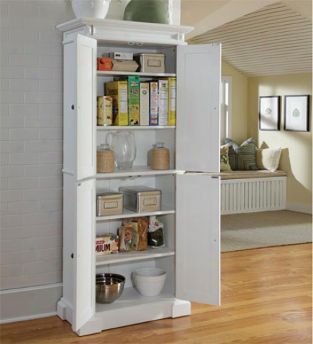 Americana Kitchen Pantry With Recessed Doors