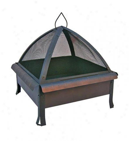 Arched Steel Tudor Fire Pit With Defensive Cover