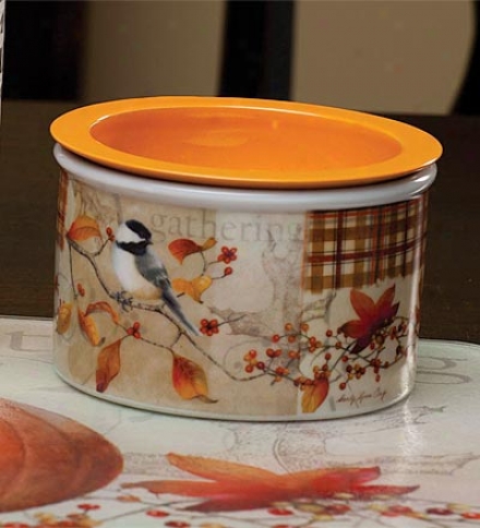 Autumn Inspirations 2-piece Ceramic Dip Chiller