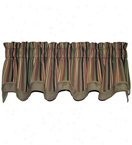 Candy Stripe Valance With Matching Trim