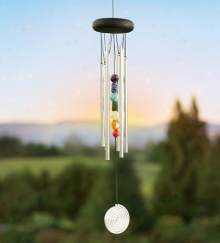 Chakra's Seven Center Stones Energy Wind Chime