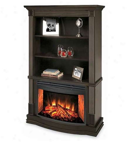 Clifton Bookcase Electric Fireplace