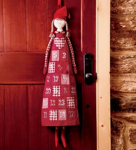 Cotton Advent Calendar Doll