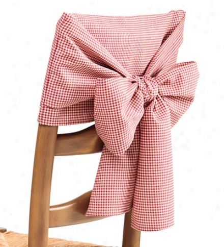 Cotton Gingham Check Or Solid Chair Bowbuy 2 Or More At $19.95 Each