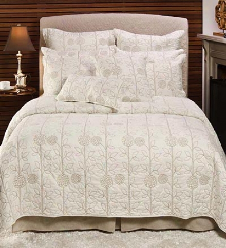 Cotton/brushed Polyester Vine Mum Toss Pillow