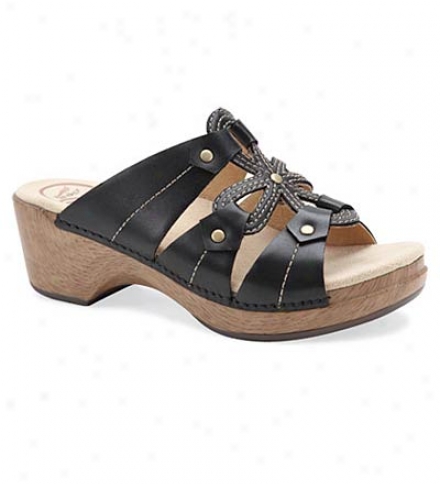 Dansko&#174; Leather Shock-absorbing Serena Sandals