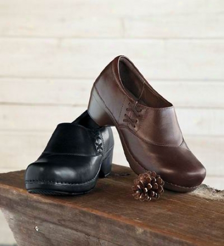 Dansko&#174; Leather Stacie Clogs