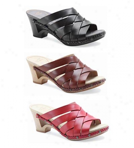 Dansko&reg; Leather Tory Sandals With Cutout Silhouette