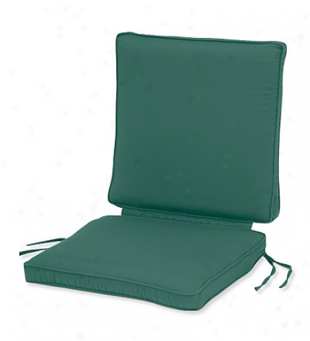 Deluxe Seat-and-back Chair Cushion In the opinion of Tiesseat:  19"w X 17"l X 3"dback:  19"w X 19"l X 3&qyot;d