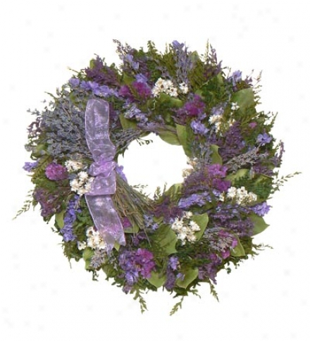 English Lavender Bouquet Wreath