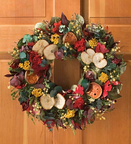 Fall Orchard Wreath, 22" Dia.