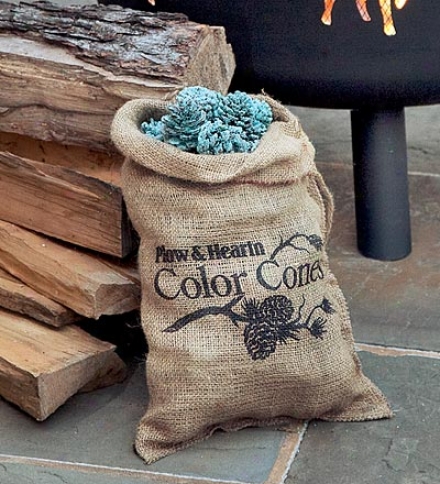 Fireplace Color-changing 1 Lb. Color Cones In Basket