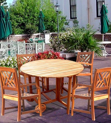 Forest Stewardship Council-certofued Eucalyptus Outdoor Patio Set