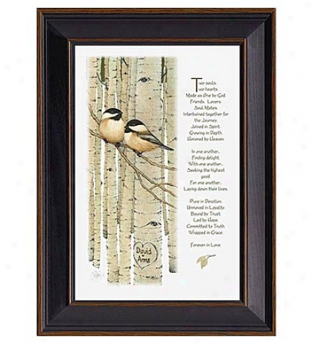 Framed Love Birds Print