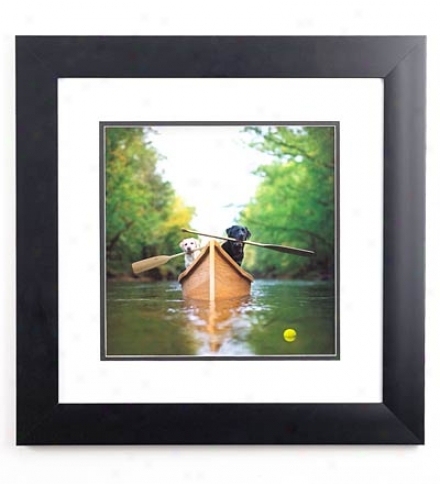 Gallery-quality 'lewie & Clark' Framed Print Of Two Dlgs By Ron Schmidt