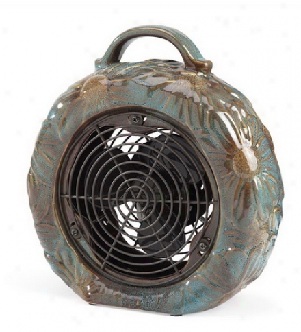 Glazed Ceramic Single-speed Tabletop Fan