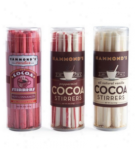 Hammond Candies Flavored Cocoa Stirrers