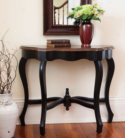 Hand-painted Wooden Hall Table