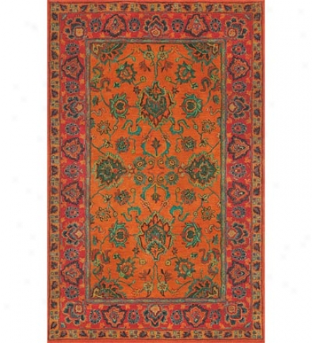 Hand-tufted Wook Traditional  8' X 10' Rug In Contemporary Colors