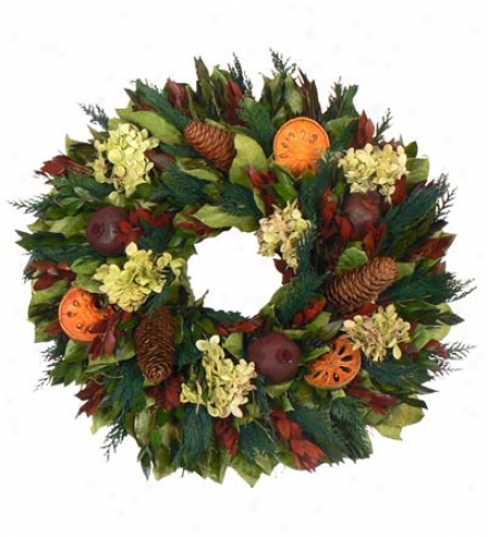 Handcrafted 18" English Cascade Mountain Wreath