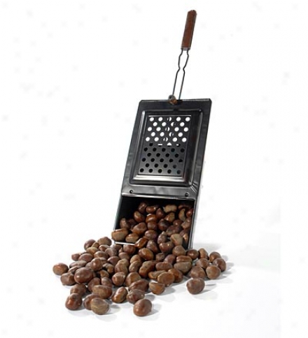 Handcrafted Non-stick Metal Handheld Fireplace Chestnut Roaster