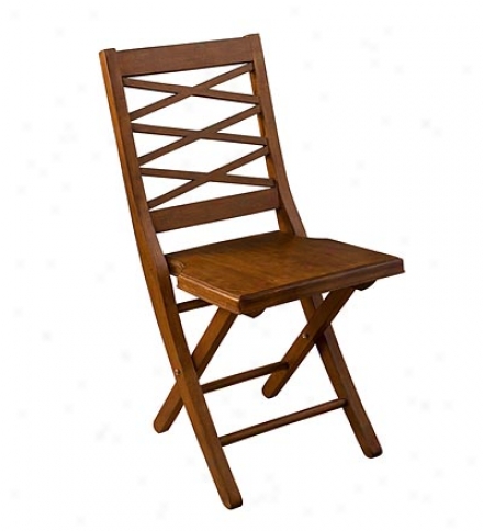 Hardwood Crossback Folring Chair