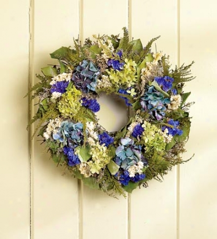 Hydrangea Wreath, 16" Dia.