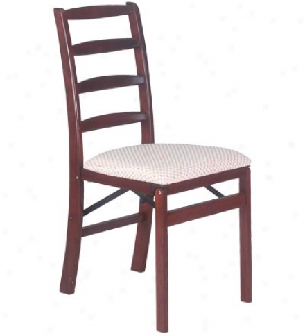 Ladder Back Folding Chair, Set Of 2