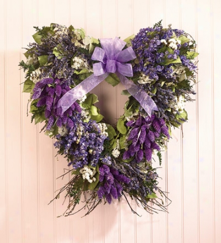 Lavender Countty Hearth Wreath