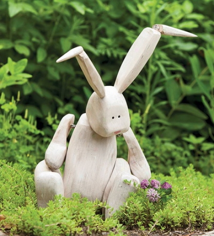 Madison Meadows Polyresin Rabbit Garden Sculpture