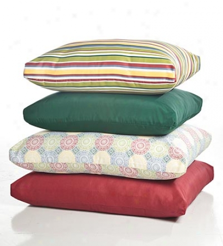 Medium Indoor/outdoor Greek  Cushion Polyester Pet Bed