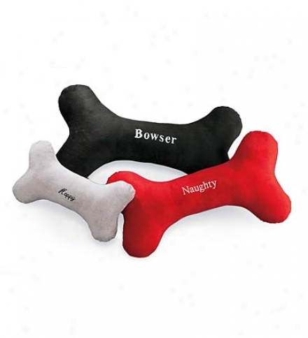 Medium Machine Washable Poly/cotton Fleece Personalized Dog Bone