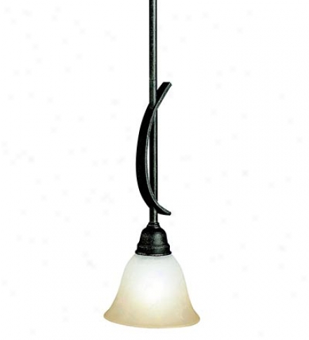 Modern Mini Pendant Light With East Marble Glass Shade