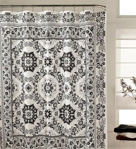 Modern Quilt Sateen Shower Curtain