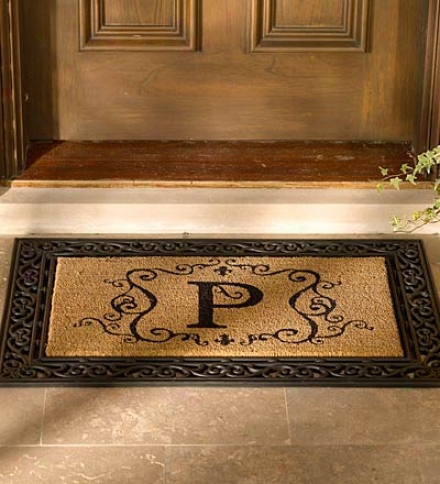 oMnogrammed Coir Doormat