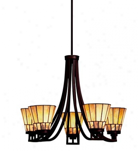 Morton Arts & Crafts Style Chandelier