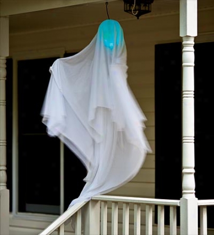 Motion-activated, Light-up Halloween Twirling Ghost