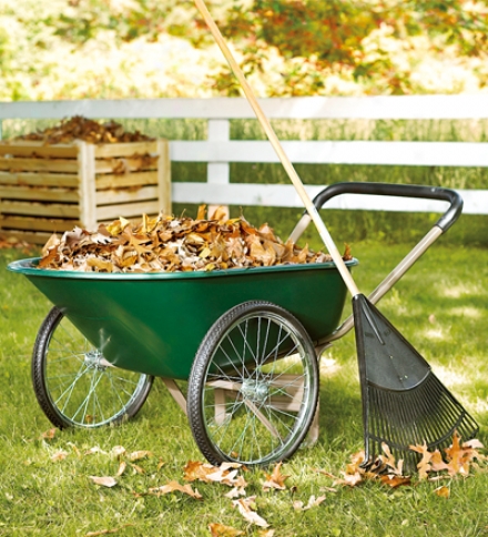 Multifuunctional Garden Cart/ Wheelbarrow With Steel Skeleton Construction And Cushioned Handle