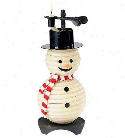 Natural-beeswax Snowman Candle Refill