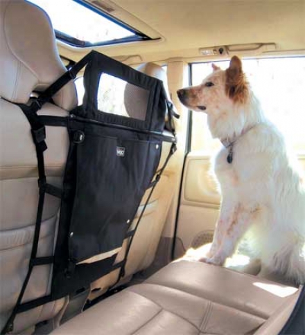 Nylon And Steel Back Seat Pet Partition Barrier With Window