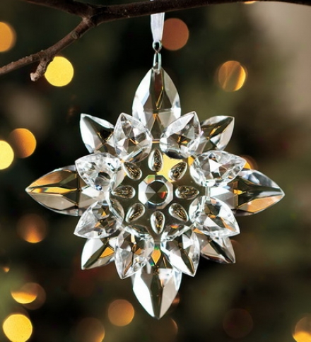 Optic Glass Snowflake Ornament