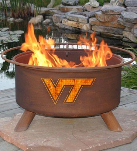 Outdoor Collegiate Fire Pit With Team Logo Cutouts