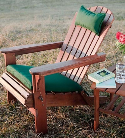 Outdoor Weather Resistant Adirondack Chair Seat Cushion