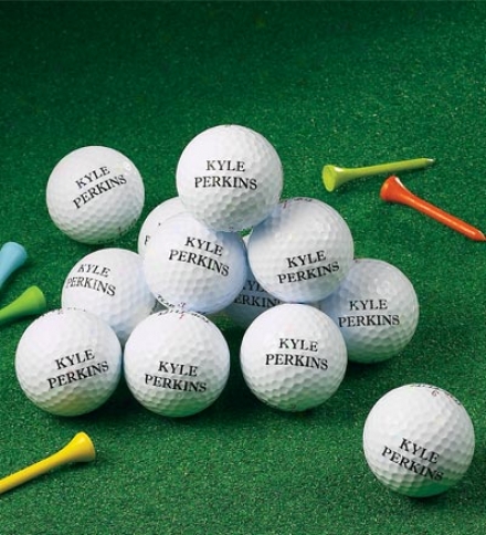 Personalized Golf Balls, Set Of 12