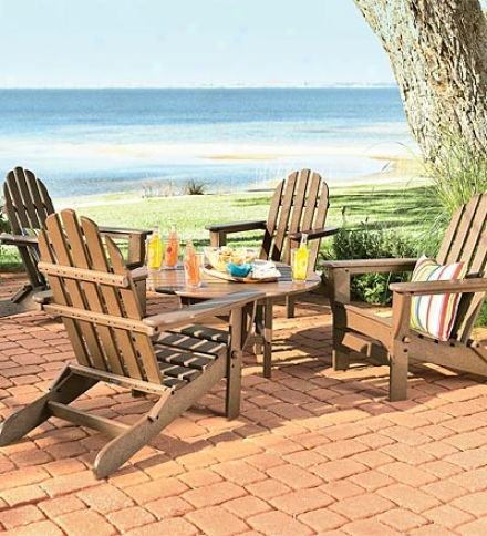 Poly-wood&#153; Low-maintenance Adirondack Chat Table